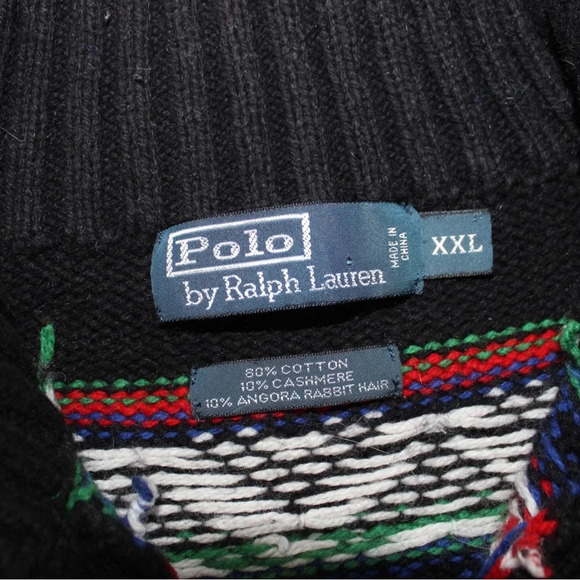 Vintage Polo Ralph Lauren Fair Isle Sweater XXL - Picture 8 of 9